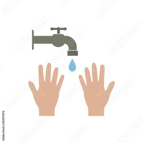 Hand sanitizer icon. Hands wash icon and hands logo. Vector illustration