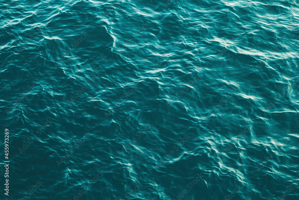 Ocean water with small waves Ocean water with small waves