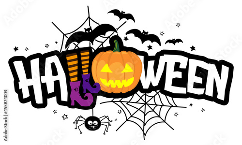 Boo Squad - Halloween t shirt, lettering labels design. Cute badge. Hand drawn isolated emblem with quote. Halloween party sign or logo. scrap booking, posters, greeting cards, banners, textiles.