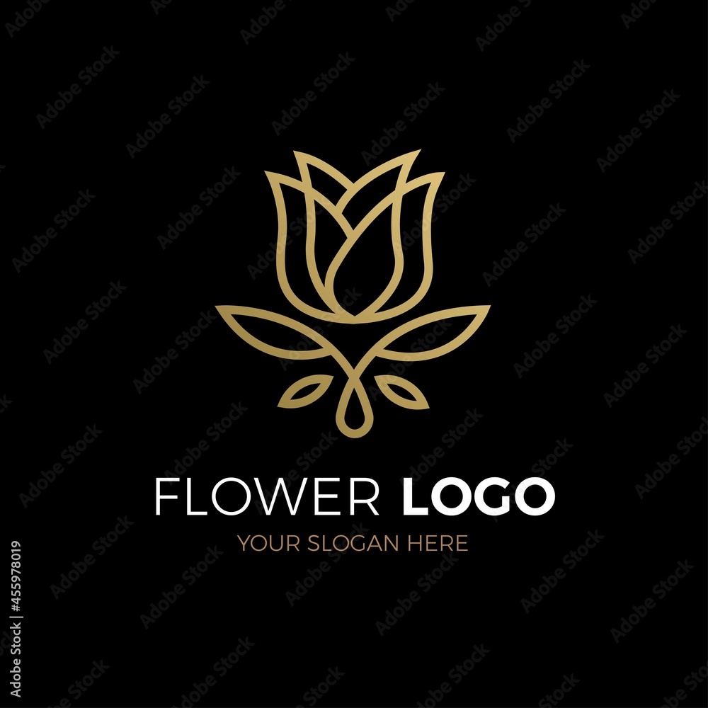 flower logo concept design vector flower logo concept design vector