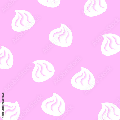 marshmallow sweets pattern. vector illustration	
