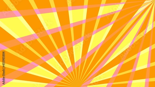 Retro ray rotate design radial. cartoon