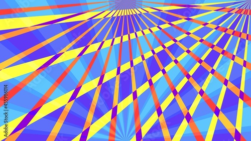 Retro ray rotate design rad...