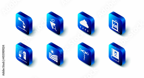 Set Grapes, Cloud with rain, Cardboard box of wine, Book about, Wine corkscrew, Vineyard grapes, Sommelier and tasting, degustation icon. Vector