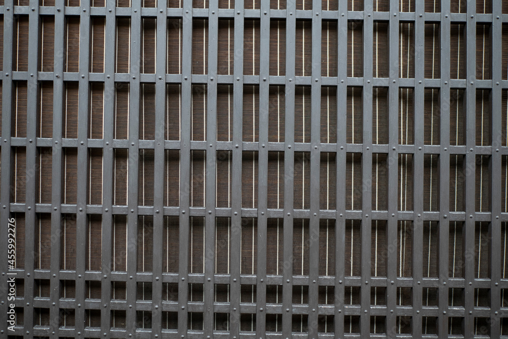 The wooden lattice window of Japan