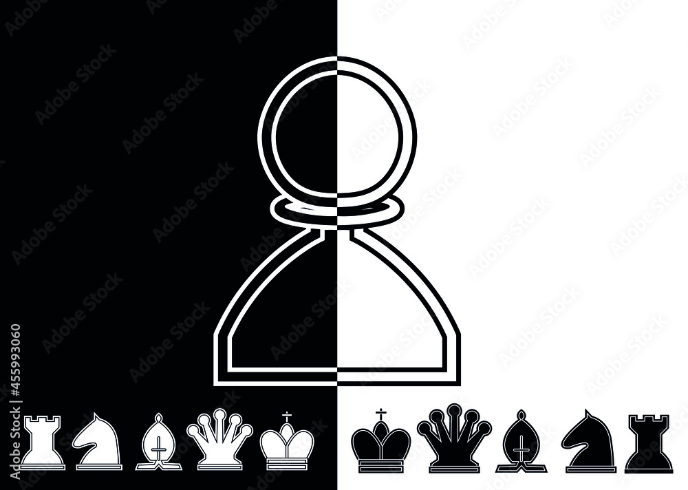 chess black and white, color equality chess black and white, color equality