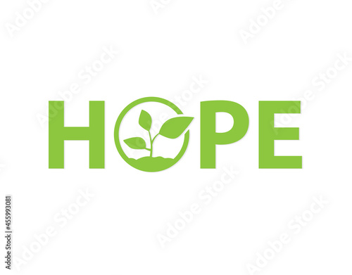 hope word concept - vector illustration
