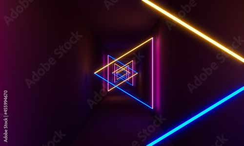 Futuristic tunnel fluoresce...