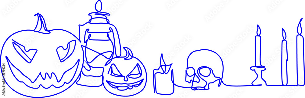 Halloween people celebration. Scary costume and family Haloween line art Halloween people celebration. Scary costume and family Haloween line art