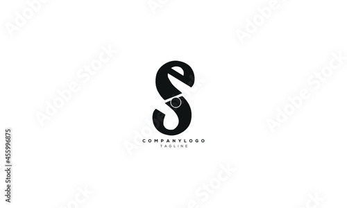 ESJ, ESI, Abstract initial monogram letter alphabet logo design