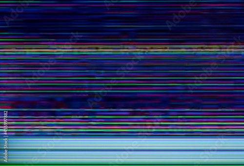 glitch texture. RGB digital failure. predominance of the blue color. mmacro photo of defective cell phone screen photo