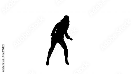 Dancing Girl Silhouette