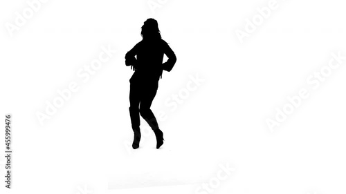 Dancing Girl Silhouette