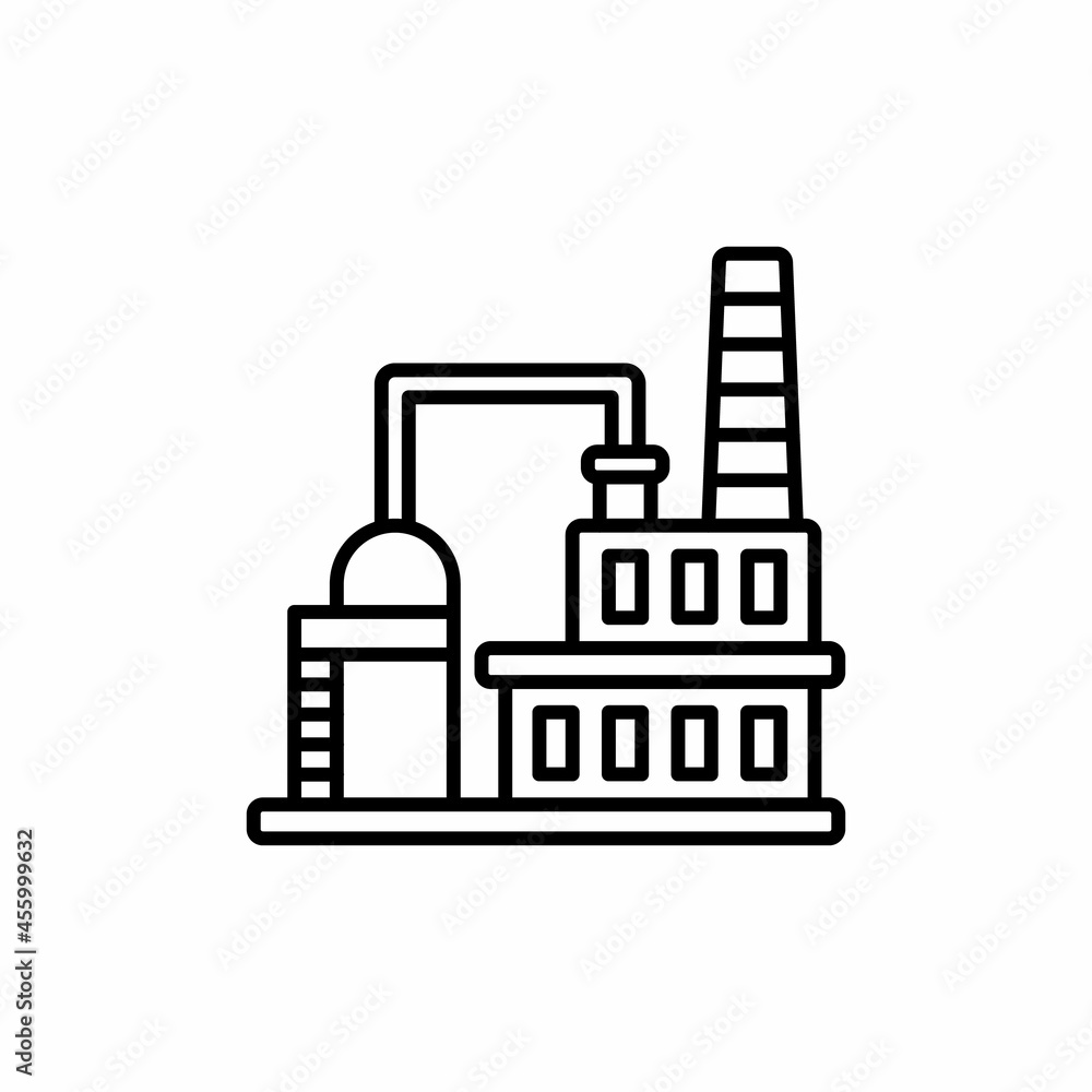 Factory Production icon in vector. Logotype