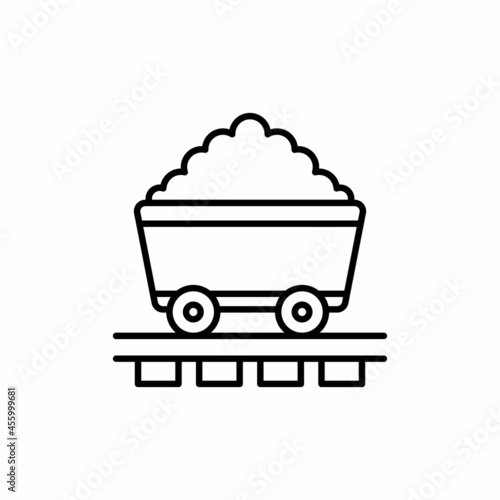 Coal Mining icon in vector. Logotype