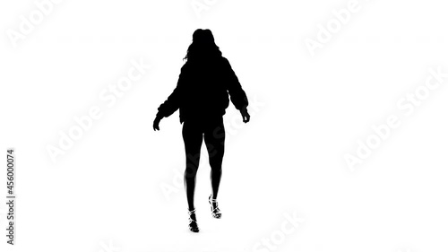 Dancing Girl Silhouette
