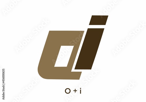 Brown color of OI initial letter