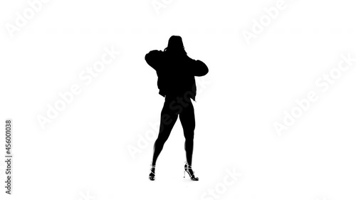 Dancing Girl Silhouette