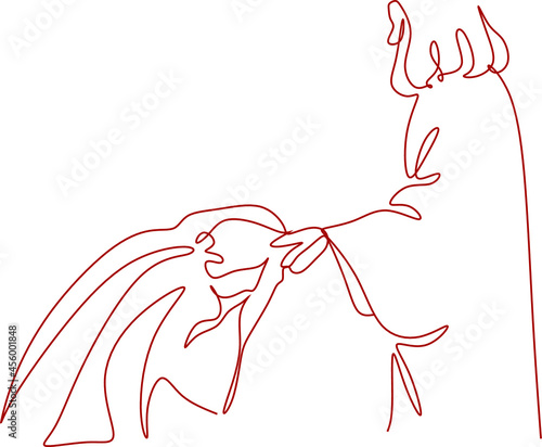 jesus christ line art vector