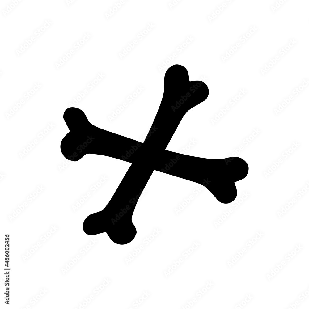 Bones on a white background. Vector illustration Bones on a white background. Vector illustration