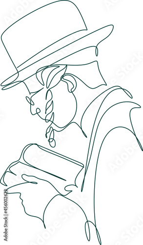 Hanukkah set of line art menorah icon isolated on black background. Religion icon. Hanukkah traditional symbol. Line drawing of jew, jewish symbol