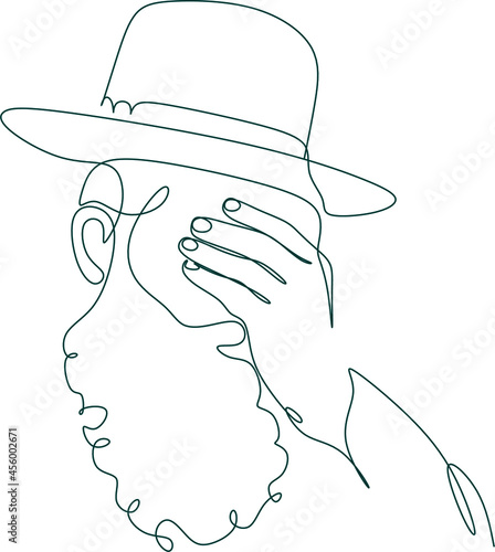 Hanukkah set of line art menorah icon isolated on black background. Religion icon. Hanukkah traditional symbol. Line drawing of jew, jewish symbol