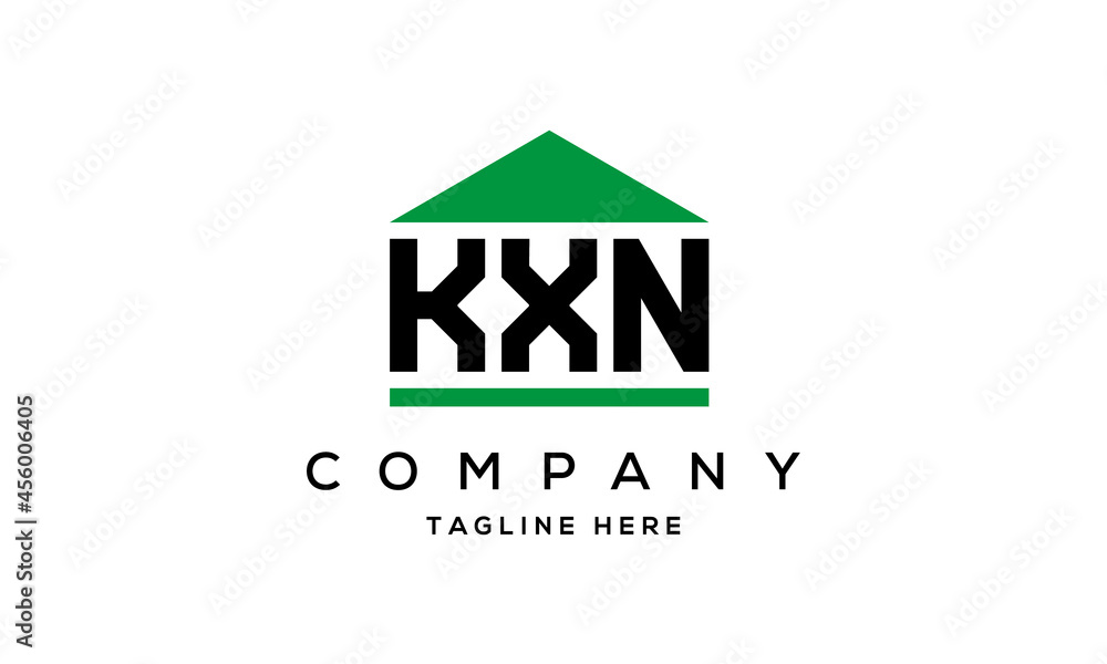 Fototapeta premium KXN three letter house for real estate logo design
