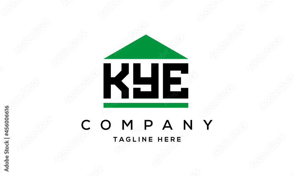 Fototapeta premium KYE three letter house for real estate logo design