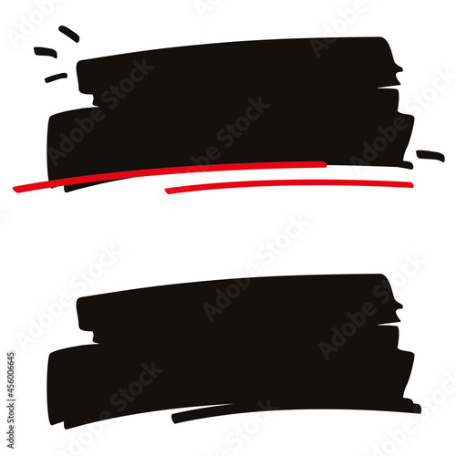 ARRIÈRE-PLAN DE TRAITS NOIR ET ROUGE POUR INSCRIPTION