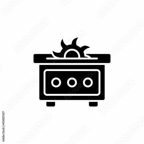 Saw Machine icon in vector. Logotype