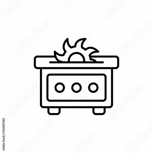 Saw Machine icon in vector. Logotype