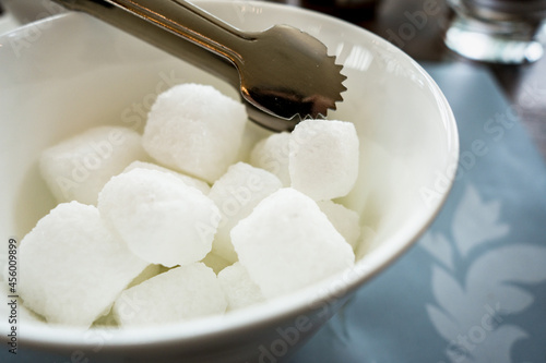 角砂糖クローズアップ  糖質制限のイメージ