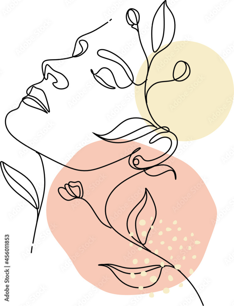 Elegant minimal Beauty salon Line Art Logo Elegant minimal Beauty salon Line Art Logo