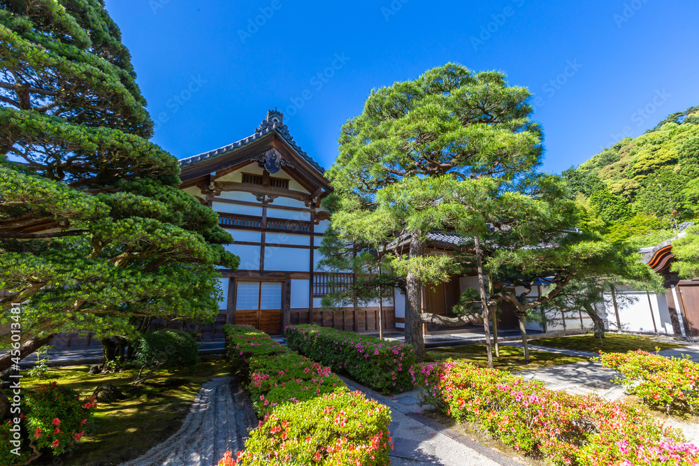 The Ginkakuji Temple (The Silver Pavilion) Unesco World Heritage Site, Uji, Kyoto, Japan. - Image