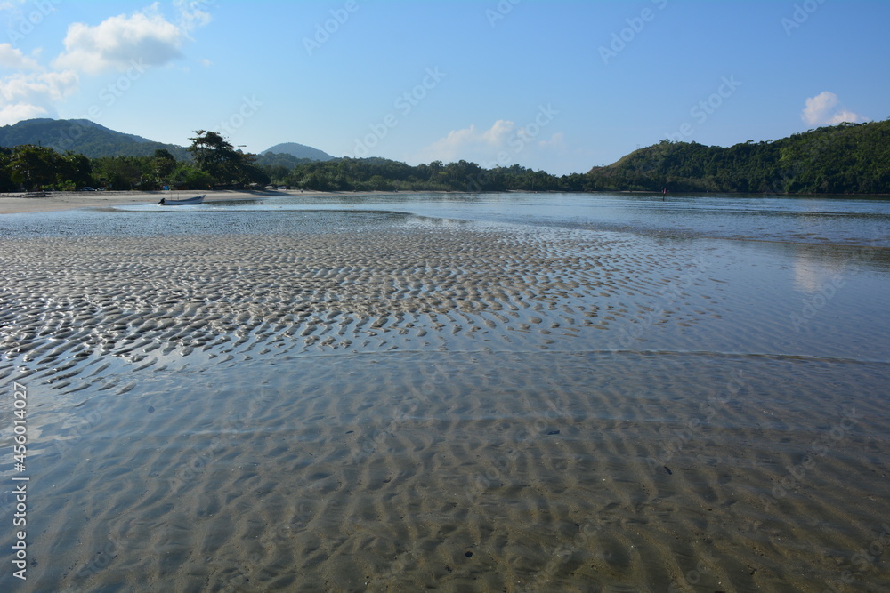 custom made wallpaper toronto digitalUbatuba beach, Barra Seca, sunny day and low tide. Brazil