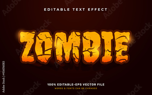 Zombie text effect
