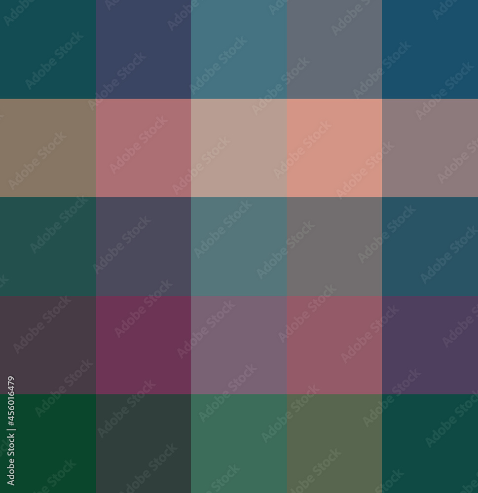 Seamless plaid pattern in  colorful stripes. Checkered fabric texture print. Fashion background
