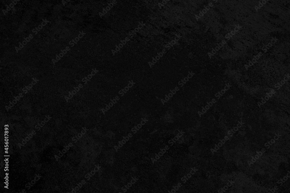 Fototapeta premium Concrete wall black color for background. Old grunge textures with scratches and cracks. Black painted cement wall texture.