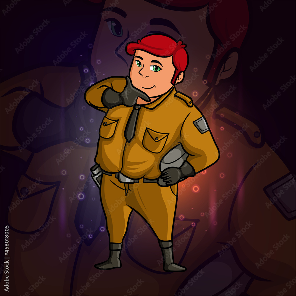The cool sheriff man esport mascot design The cool sheriff man esport mascot design