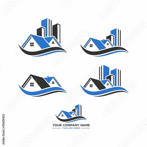Real Estate Logo. Real Estate Icon. Home Building Logo. Roofing Logo. Appartment Logo. Home. House. Roof