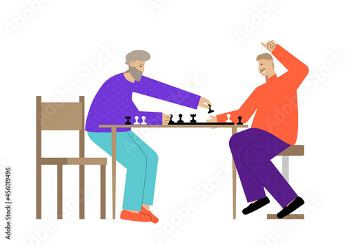 Chess Flat Illustration