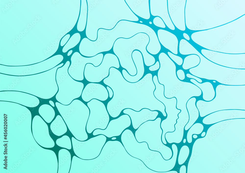 Swimming pool water waves caustics ripple curve lines vector illustration Swimming pool water waves caustics ripple curve lines vector illustration