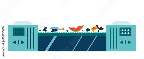 Garbage Conveyor Illustration
