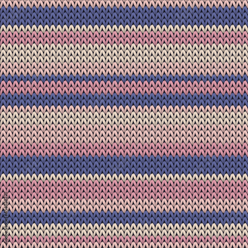 Woolen horizontal stripes knitted texture