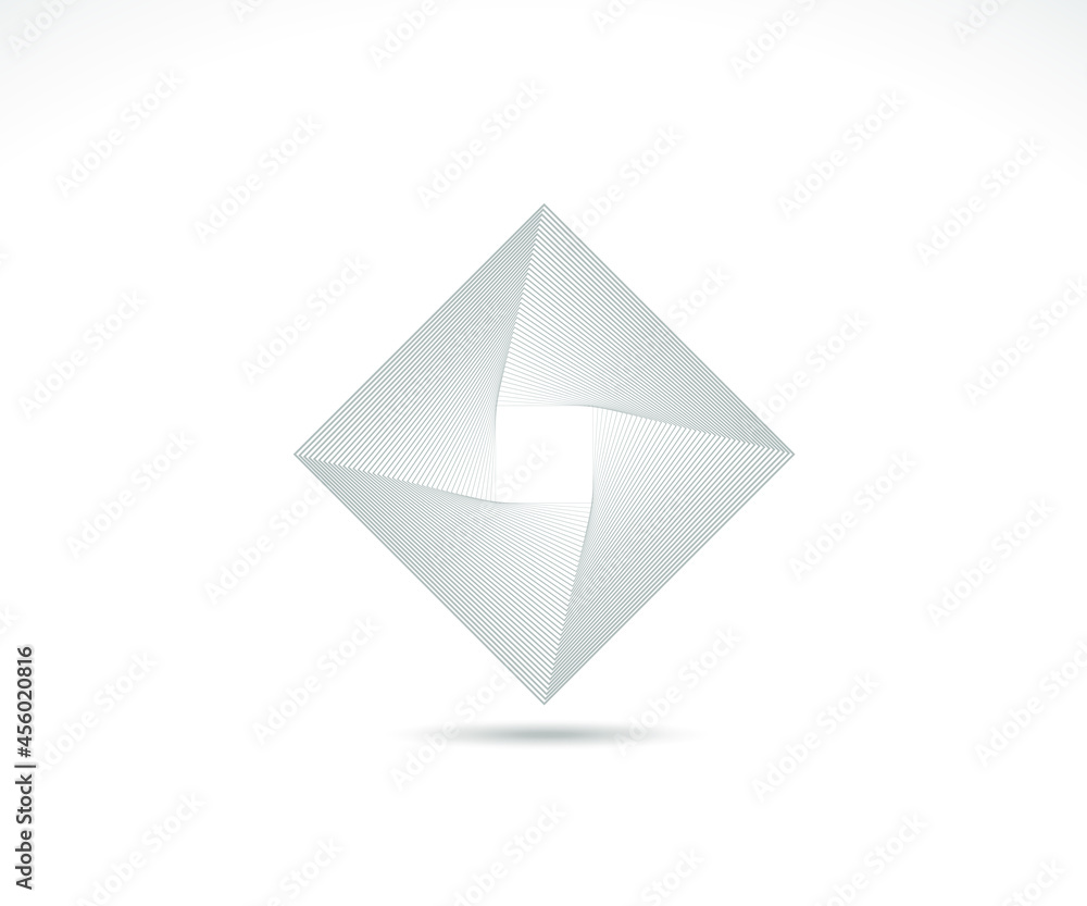 Geometric Square logo. Stroke square frame. Line icon, sign, symbol, Flat design, button, web, picture frame. vector - illustration eps 10. Geometric Square logo. Stroke square frame. Line icon, sign, symbol, Flat design, button, web, picture frame. vector - illustration eps 10.