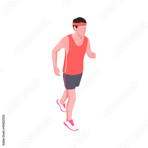 Running Isometric Icon