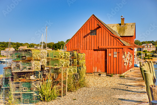 Crab cages at Motif Nr. 1 in Rockport, USA