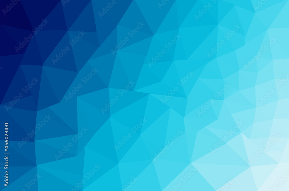 Obraz premium Low poly gradient blue background