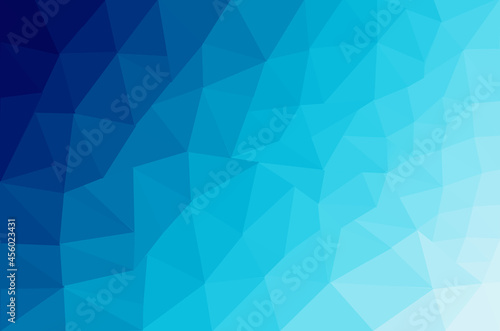 Low poly gradient blue background