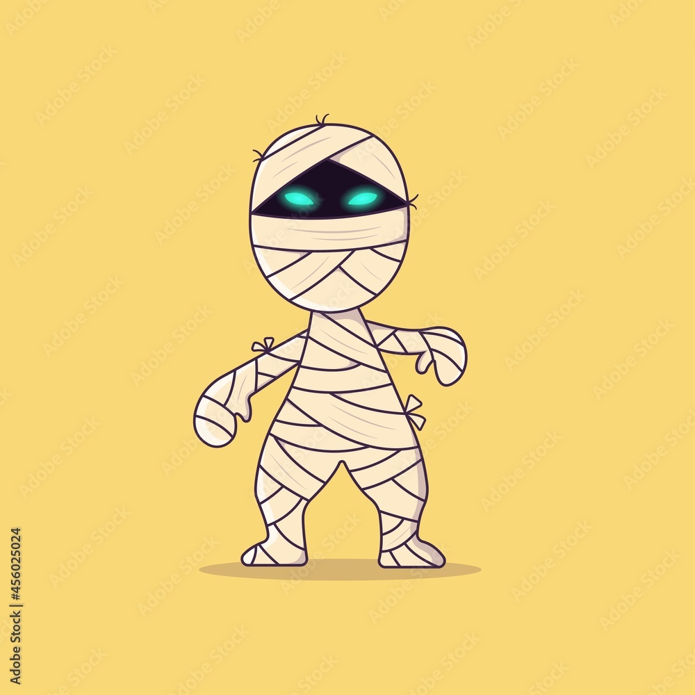 Mummy halloweencharacter Free Vector Mummy halloweencharacter Free Vector